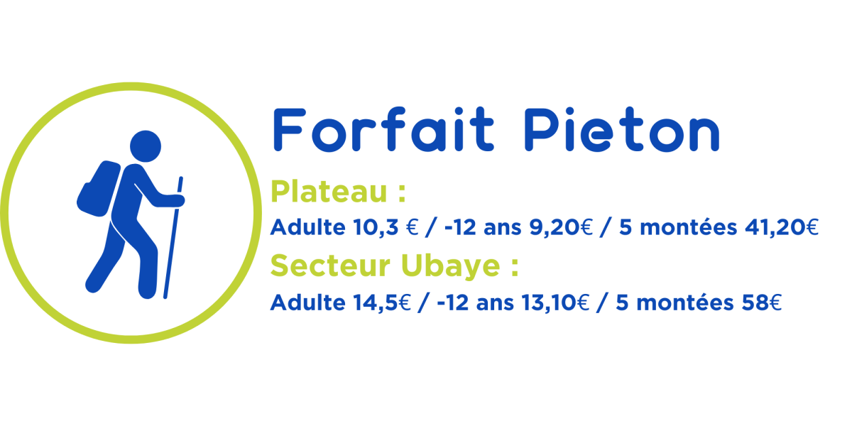 Forfait Pieton Montclar les 2 vallées