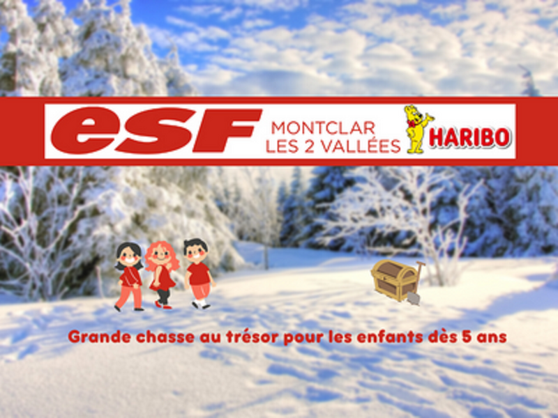 Chasse au trésor Haribo avec l’ESF à Montclar