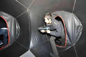 Laser game labyrinthe gonflable