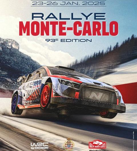 Affiche Rallye Monte Carlo 2025